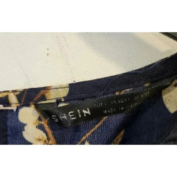 SHEIN Maternity Floral Print Ruffle Trim Peplum Top‎ - Picture 4 of 4